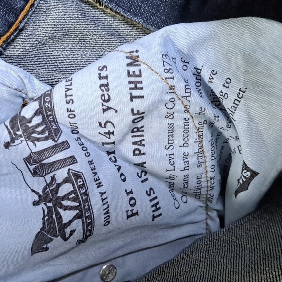 Levi's 527 Jeans Slim Boot Cut dark Men's Size 40x30 - Picture 10 of 12